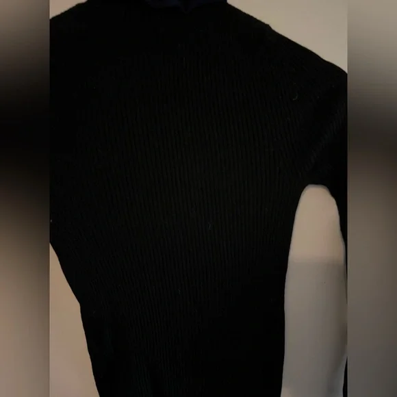 ACNE STUDIO Fitted Turtleneck Brick Ribbed Wool Sweater - Large - Picture 4 of 9